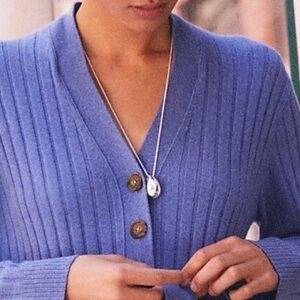 J.Crew Silver Sculptural Orb Necklace